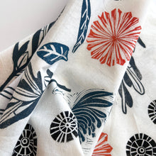Load image into Gallery viewer, Hand printed flour sack kitchen towel