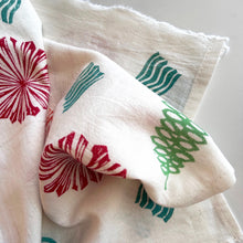 Load image into Gallery viewer, Hand printed flour sack kitchen towel