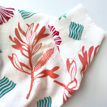 Load image into Gallery viewer, Hand printed flour sack kitchen towel