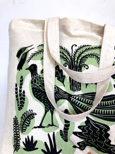 Lyrebird tote bag – Green