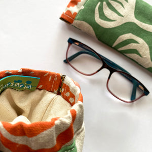 Snap flex glasses case – green
