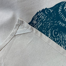 Load image into Gallery viewer, Organic cotton tea towel – Wombat front + back