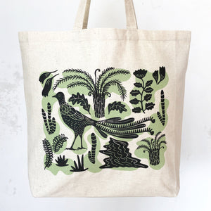 Lyrebird tote bag – Green