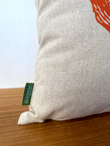 Wombat front + back cushion – orange